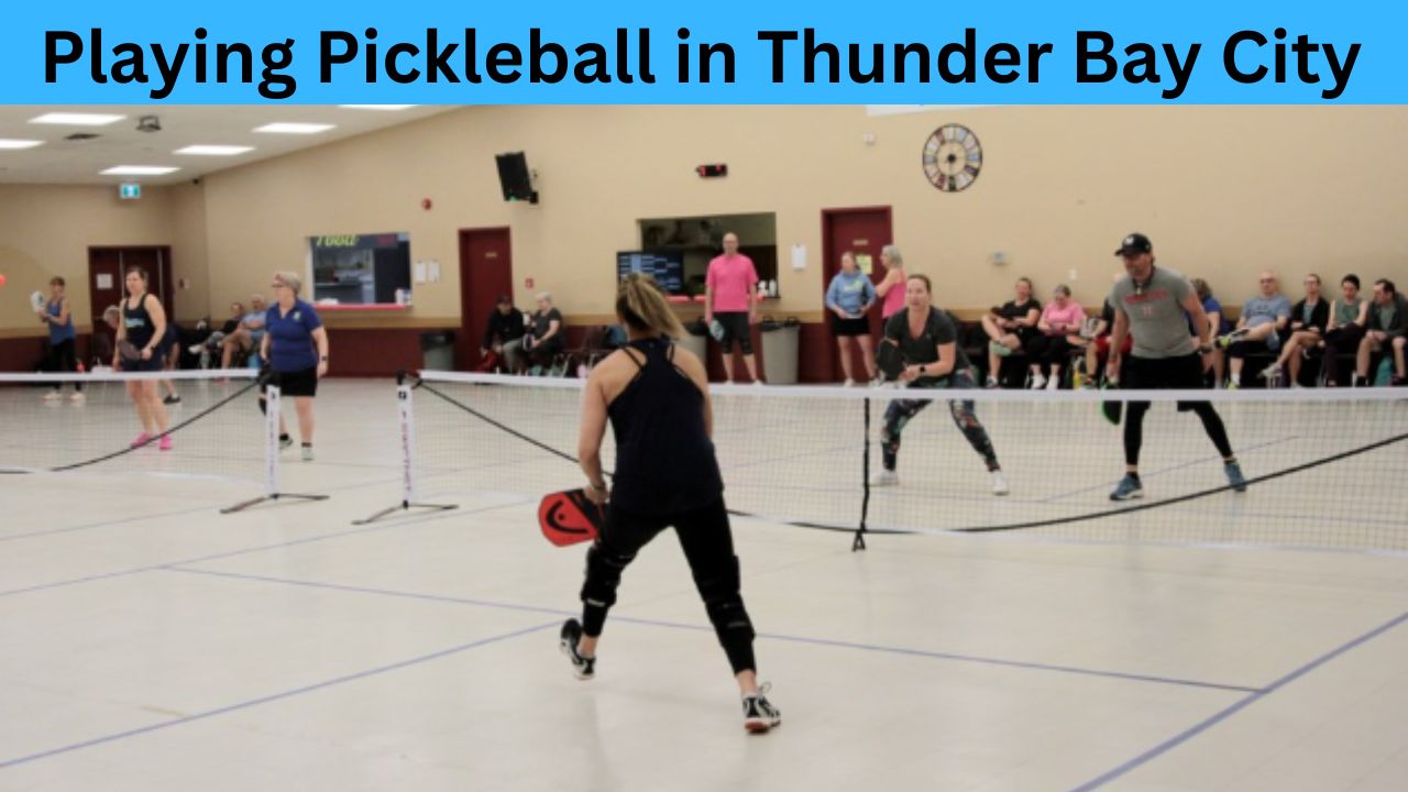 Pickleball Continues Strong Growth In Thunder Bay City . This es seen of a Pickleball match in Thunder Bay 